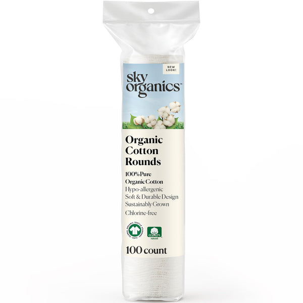 Sky Organics Organic Cotton Rounds for Sensitive Skin, 100% Pure GOTS Certified Organic for Beauty & Personal Care, 100 Ct. W Ebook