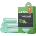 AYOTEE 2.6 Gallon Compostable Trash Bags 125 Count Fit 10 Liter Compost Bin | Unscented Small Trash Bags 2.6 Gallon Bathroom Wastebasket Can