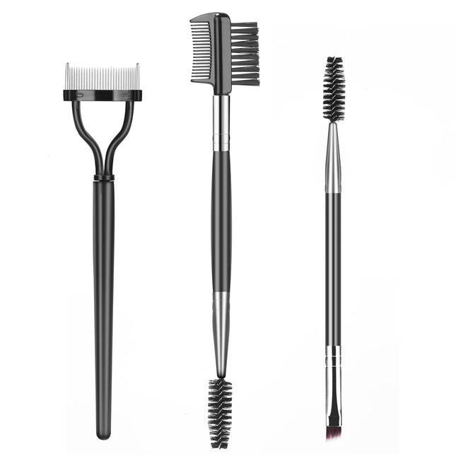 Eyebrow Brush Eyelash Separator Brow Comb & Lash Spoolie Professional Eye Makeup