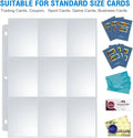 Sooez 9 Pocket Page Protectors, Trading Card Sleeves for Binder, 36 Pack | Baseball Cards Holder, Protective Pages Sheets for Binders Album, Fit
