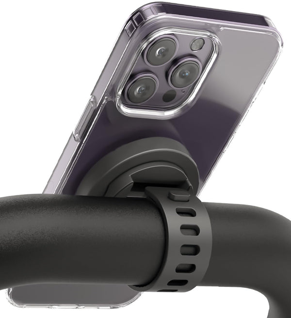 ENCASED Grip-X Magnetic Bar Mount, Compatible with MagSafe - Phone Holder for Gym, Home Fitness Bikes, Workout Equipment, Stroller and Cart