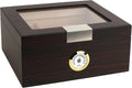 Premium Cigar Humidor for 25-50 Cigars - Elegant Humidor Humidor with Hygrometer and Humidifier - Cedar Lined Cigar Box for Optimal Humidity