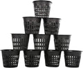 Panxxsen 50 Pack 3 Inch Net Pots Cups for Hydroponics, Slotted Mesh Net Cups for Aquaponics Orchids Vegetables, Heavy Duty Plastic Planting