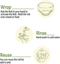 UNDER the MANGO TREE Beeswax Wrap â Reusable Food Wrap Roll 1 Metre (13 X 39 Inch) | Organic Cotton Wax Paper for Food Storage | Sustainable,
