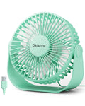 Gaiatop USB Desk Fan, 3 Speeds Strong Airflow, 5.5 Inch Portable 90ÃÂ° Rotate Quiet Cooling, Small Personal Table Fans for Bedroom Home Office