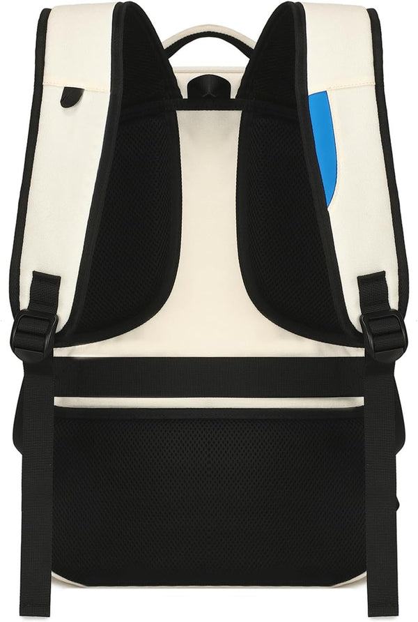 DUSLANG 17 Inch Laptop Backpack for Travel Water Resistant College Backpack for Women Laptop Bag with USB Charging Port and Clear Toiletry Bag