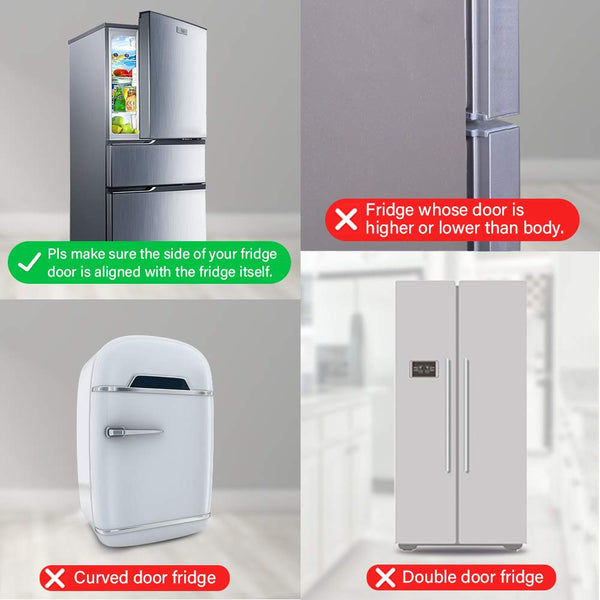 EUDEMON Home Refrigerator Fridge Freezer Door Lock Latch Catch Toddler Kids Child Baby Safety Lock Easy to Install No Tools Need or Drill (Grey?1