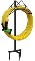 Artigarden Garden Hose Holder - Free Standing Metal Water Hose Stand Heavy Duty Flexible Pipe Storage Hanger Organizer for Lawn & Yard Standard
