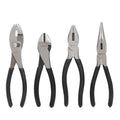 Amazon Basics Pliers Set, Hand Tools for Precision, Set of 4, Black and Silver