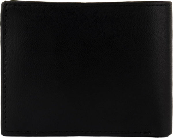 Men'S Premium Genuine Leather Wallet â Slim Rfid-Blocking Design with 3 Card Slots, Durable & Stylish (Black)