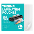 Binditek 100 Pack 3 Mil Thermal Laminating Pouches, 9x11.5 Inches Laminating Sheets, for Letter Size, Ultra Clear, Glossy, Hold 8.5x11 Inches,