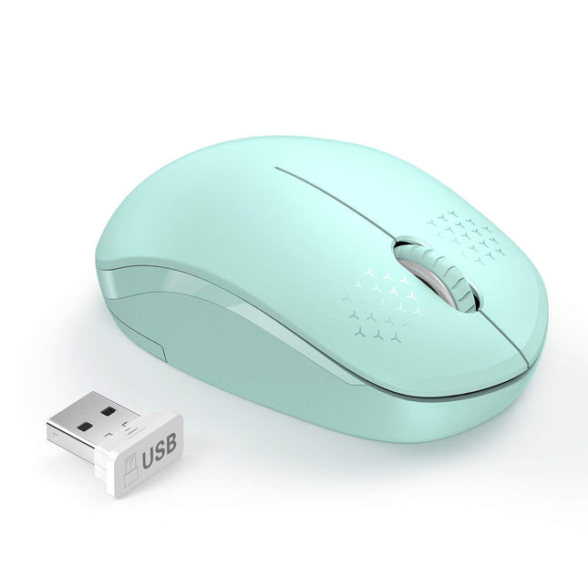 Seenda Wireless Mouse, 2.4G Noiseless Mouse with USB Receiver - Portable Computer Mice for PC, Tablet, Laptop with Windo