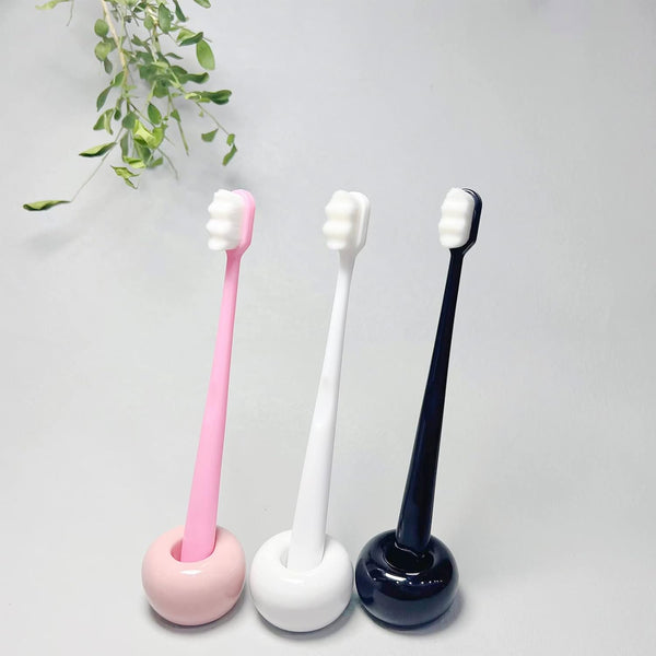 Easyhonor Extra Soft Toothbrush for Sensitive Gums, Micro Fur Manual Toothbrush with 20000 Soft Floss Bristle for Pregnant Women, Elderly and Gum