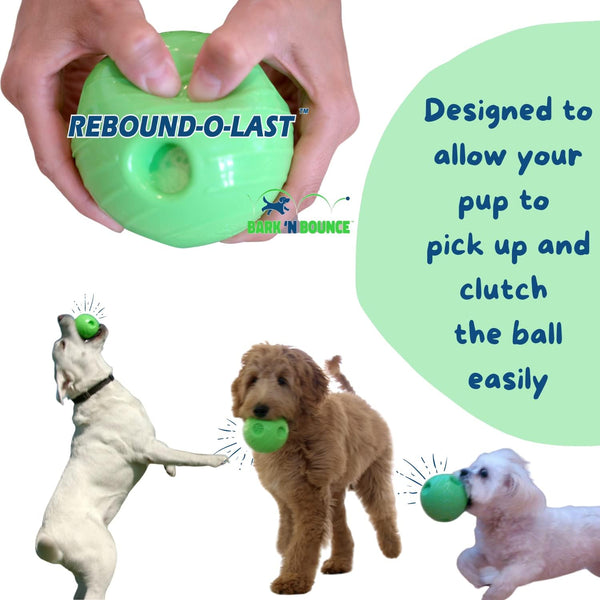MISTIC COOL Bark N Bounce: The Interactive Dog Toy Ball that Bounces and Laughs, Engaging Your Dog's Natural Instincts | Small/Medium 3.75in |