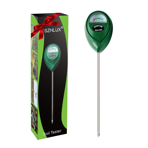 SZHLUX Moisture Meter Water Monitor Soil Hygrometer Sensor Care, Lawn, Farm, Indoor & Outdoor. (Plant Gifts for Gardeners), 10.23Inch, Green