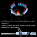 Upgraded 025-37499-000 Gas Furnace Flame Sensor Replacement Compatible for York Luxaire Coleman Gas Furnace Fits 02537499000, S1-02537499000(2 Pack)