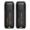 TEAMGROUP C175 256GB 2 Pack USB 3.2 Gen 1 (USB 3.1/3.0) Read 100Mb/S Flash Thumb Drive, External Data Storage Memory Stick Compatible with