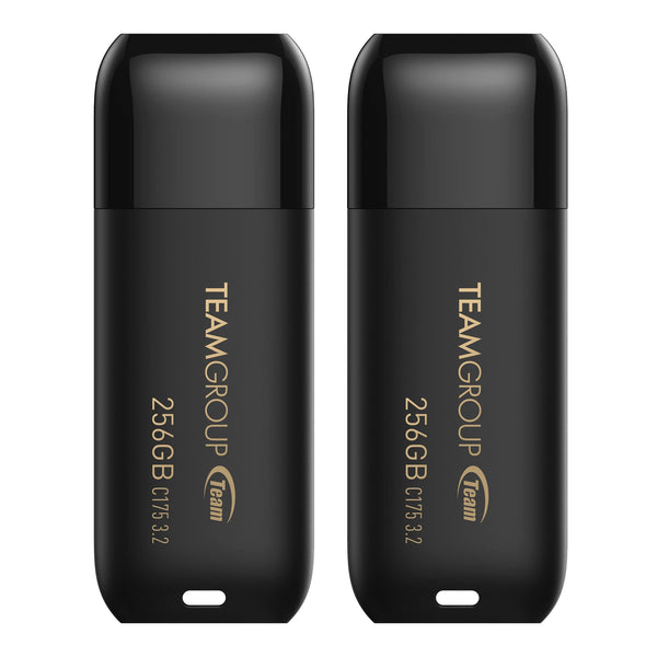 TEAMGROUP C175 256GB 2 Pack USB 3.2 Gen 1 (USB 3.1/3.0) Read 100Mb/S Flash Thumb Drive, External Data Storage Memory Stick Compatible with