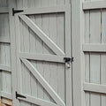 TamBee Barn Door Hinges Heavy Duty T Strap Shed Door Hinges - Black, Iron, Rustproof for Wood Shed Door, Barn Door, Cabinet Door and Fences Yard