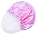 Shower Caps for Women, 4 PCS Reusable Waterproof Bath Cap Solid Color