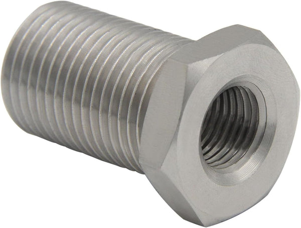 Stainless Steel Bulkhead Fitting 1/4" NPT Female Bulked Coupler Thru-Bulk Tank Fitting Connector (Pack of 2)