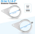 2" Large Flag Pole Rings, 2 Pcs Aluminum Alloy Spinning Flag Pole Ring Clips Swivels, 360ÃÂ° Rotating anti Wrap Flagpole Ring Hardware with