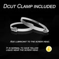 4 Inch 8FT Dryer Vent Hose,Flexible Insulated Air Ducting,Vent Hose PVC Aluminum Foil with 2 Clamps for HVAC Ventilation(Grey)