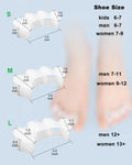 2Pairs Toe Separators Toe Spacers for Women Men to Correct Bunion, Relieve Feet Pain, Foot Alignment, Toe Straighteners for Hammertoes, Plantar