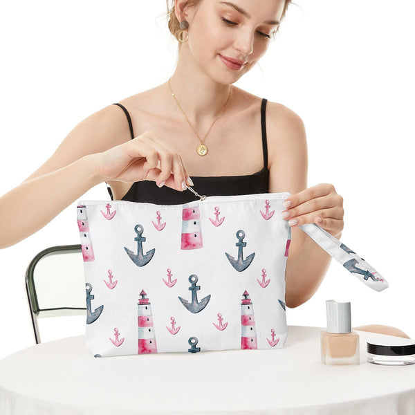 Fokongna Travel Makeup Bag - Wet Dry Bag for Swimsuit, Beach Pool Diapers, Dirty Yoga Gym Clothes - Zipper Pouch for Women, Sister, Friends -