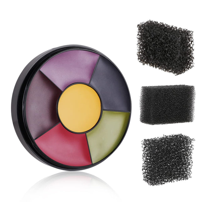 MEICOLY 6 Color Bruise Wheel for Special Effects,Hunting Camo Face Body Paint Ki