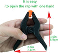 10 Packs of 3.4 inch Professional Plastic Small Spring Clamps Heavy Duty for Crafts or Plastic Clips and Backdrop Clips Clamps for Backdrop