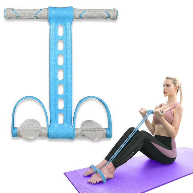 Yoga Pedal Resistance Band Elastic Pull Rope Fitness Sit-Up Exercise Equipment a