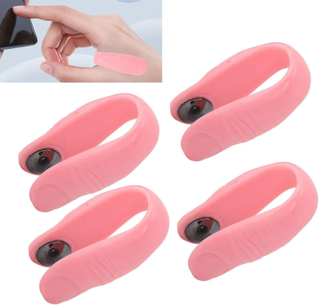 Dioche 4Pcs Acupressure Hand Clip, Stress Reduction Wearable Magnets Headache Migraine Relief Clip, Supporting Acupressu