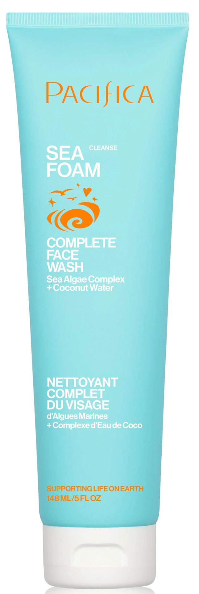 Pacifica Beauty Sea Foam Face Cleanser, Daily Gentle Foaming Face Wash, with Coc