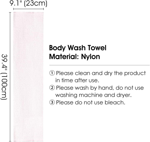 SHIMOYAMA Body Wash Towel, Exfoliating Shower Towel, Bath Loofah, Body Scrubber - Made in Japan
