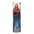 Stonebriar LED Saint Prayer Candle — Automatic Timer, Flameless Candle for Prayer, Memorials & Religious Décor, Jesus, 8" 1 Count Jesus