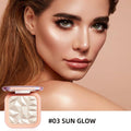 ELESSY Highlighter Makeup Palette,Face Glitter illuminator Palette,Natural Sparkling Finish Highlighter Powder,High Glossy Shimmer Smooth Baked