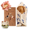 Parforna Beeswax Food Wraps - Reusable & Sustainable Wraps in 3 Sizes, Plastic Film Alternative, Food Storage Wraps, Bread Sandwich Wrapper,
