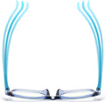 FANNYGO 3 Pack Kid Blue Light Glasses For Kids Girls Boys Computer Blue Light Kids Glasses Clear Glasses Age 3-9 (Black + Dark blue + Light blue)