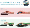 Comfy Mee Premium Memory Foam Keyboard and Mouse Wrist Rest Pads Set- for Comfortable Typing &Wrist Pain Relief (Pack of 2) Black 2P-Keyboard and
