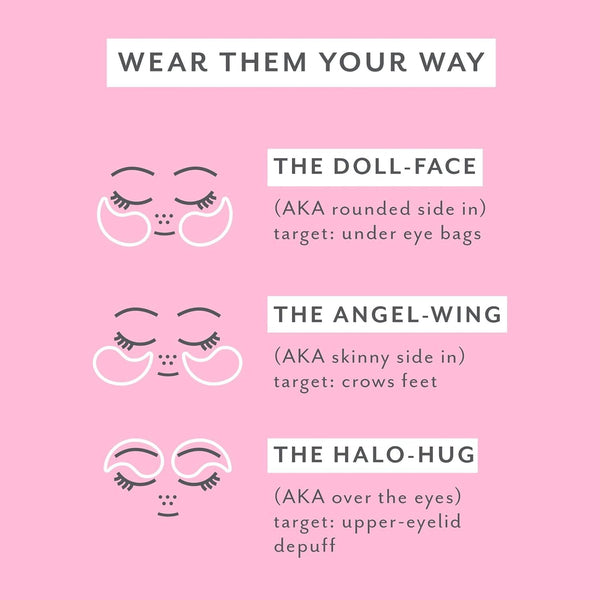Patchology Serve Chilled RosÃ© Hydrating under Eye Patches â Hyaluronic Acid & Antioxidant-Infused Eye Masks to Reduce Dark Circles, Puffiness &