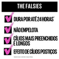 Maybelline Volum' Express the Falsies Washable Fiber Mascara, Volumizing and Separating Make up Formula, Very Black, 1 Count