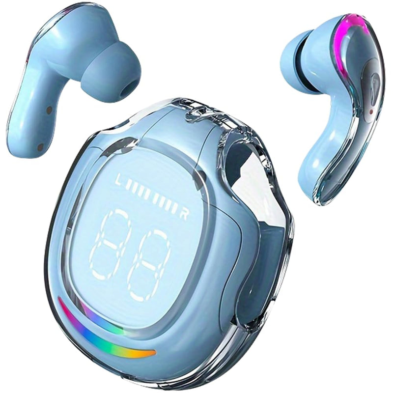True Wireless Earbuds M10, Bluetooth 5.1 Headphones with Touch Control, Built-In Mic, Immersive HD Sound, Auto Pairing, IPX5 Waterproof, Long