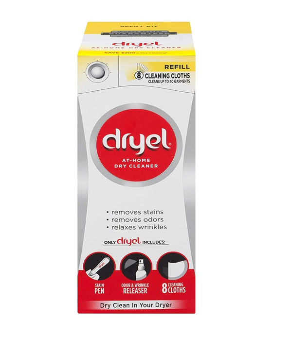 Dryel At-Home Dry Cleaner Refill Kit - 8 Loads,Crb-01126