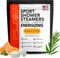 Pure Energizing Sport Shower Steamers - Natural Orange and Tea Tree Essential Oils, Made in USA, FatherÃÂ¢ÃÂÃÂS Day Gifts, Energy Boost for