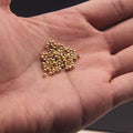 100Pcs 14k Gold Filled Round Beads, 2mm Spacer Beads for Jewelry Making, Golden, 8mm Diameter, 1.6mm Hole, Craft Bead
