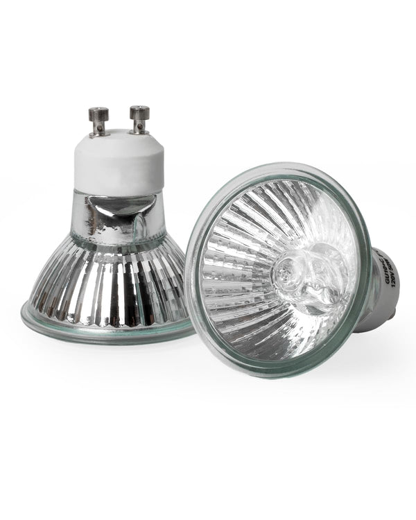 Elenhome 120v 50W GU10 Bulb for Candle Warmer Lamp, 2pcs gu10+c Dimmable 2800K Warm White Halogen Light Bulbs 2 pin, Wax Burner Light Bulb, Full