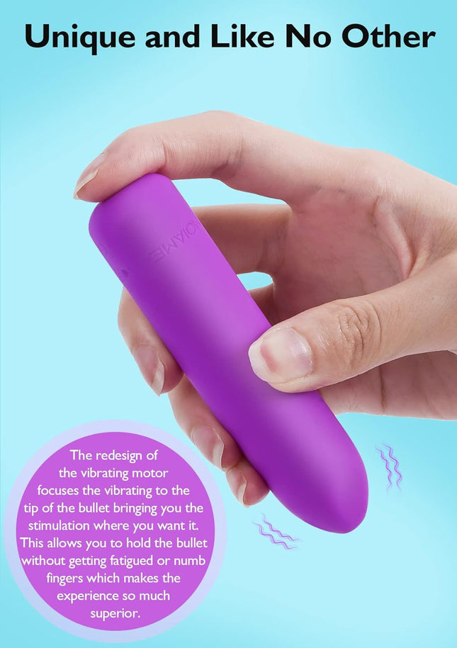 Small Bullet Vibrator for Women: Waterproof Mini Clit Vibrator with 10 Modes, Fu