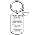 Soulmate Gifts for Women Soulmate Gift for Her to My Soulmates Keychain | Sweet Gift for Husband Romantic Anniversary Birthday Gifts for Wife Him Her