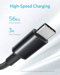 Anker USB A to USB C Cable, USB to USB C Cable (5-Pack, 6 ft, Black) | For iPhone 17 Series, Samsung Galaxy S10 / S10+, LG V30, Beats Fit Pro, and